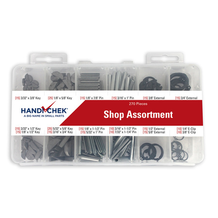 Handi-Chek Shop Fastener Assort 270pc DISP-SHOP270